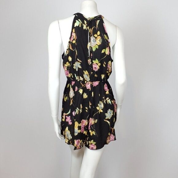 JANUARY 7 Women's Floral Printed Jumpsuit Romper Shorts Multicolor Size Large‎ - Picture 3 of 4